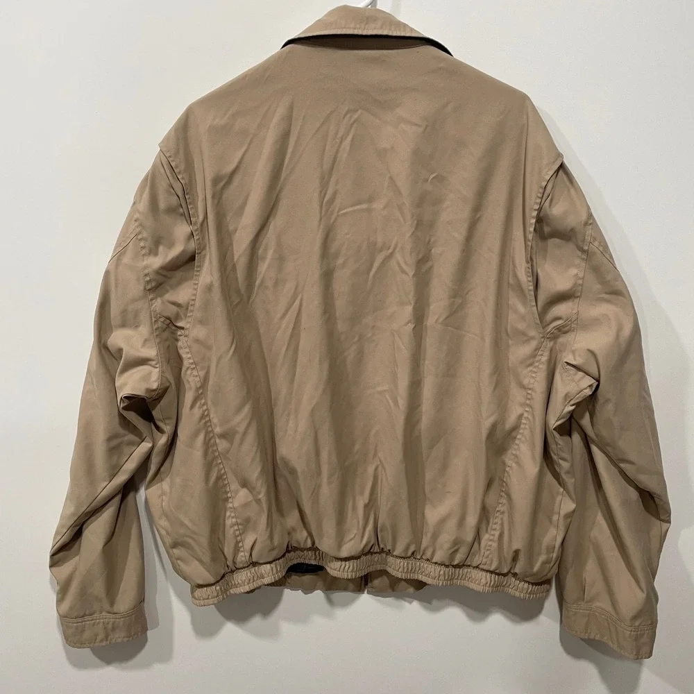 Polo Ralph Lauren Men's Tan Harrington Jacket Full Zip Embroidered Pony 2XL‎